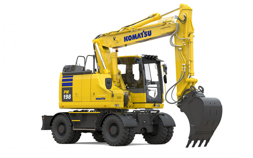 Komatsu Europe annonce de nouvelles pelles hydrauliques sur pneus
